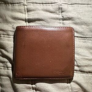 Coach Tan Leather Card Holder